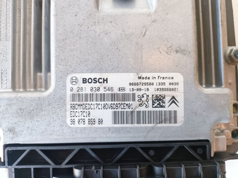Recambio de centralita motor uce para peugeot partner furgón 9h06 / 9hn referencia OEM IAM 0281030546  