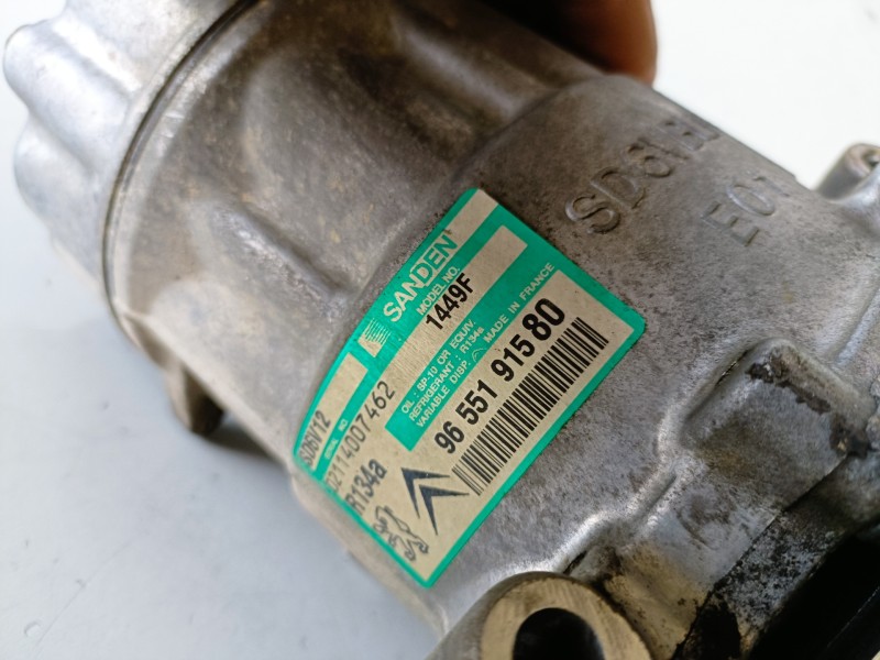 Recambio de compresor aire acondicionado para peugeot 307 break / sw (s1)(04.2002) rfn referencia OEM IAM 9655191580  