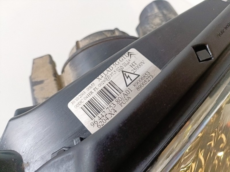 Recambio de faro izquierdo para citroen c5 berlina 4hx referencia OEM IAM 9644275380  