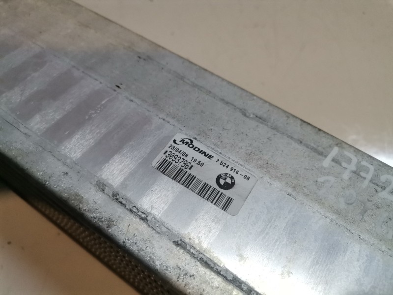 Recambio de intercooler para bmw serie 1 berlina (e81/e87) n47d20a referencia OEM IAM 752491608  