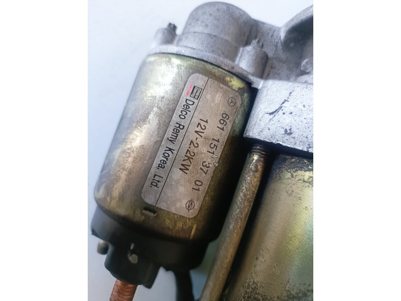 Recambio de motor arranque para ssangyong rexton d27dt referencia OEM IAM 6611513701  