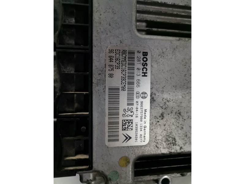 Recambio de centralita motor uce para peugeot 4007 4hn referencia OEM IAM 0281013666/9664487580  