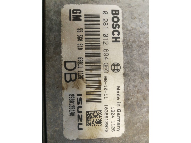 Recambio de centralita motor uce para opel astra h berlina z17dth referencia OEM IAM 0281012694/55560810690111126  