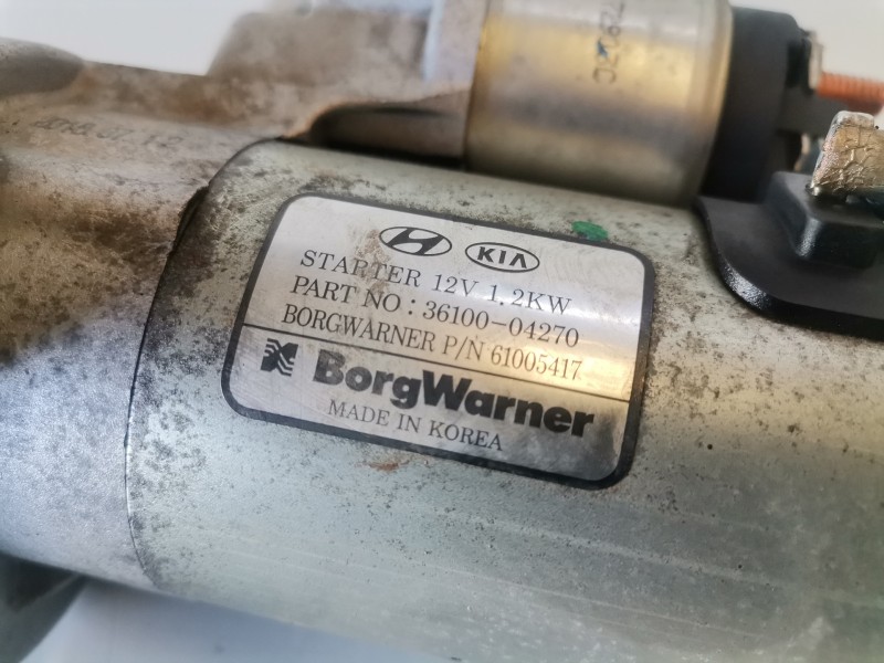 Recambio de motor arranque para kia stonic (ybcuv) g3lc referencia OEM IAM 3610004270  