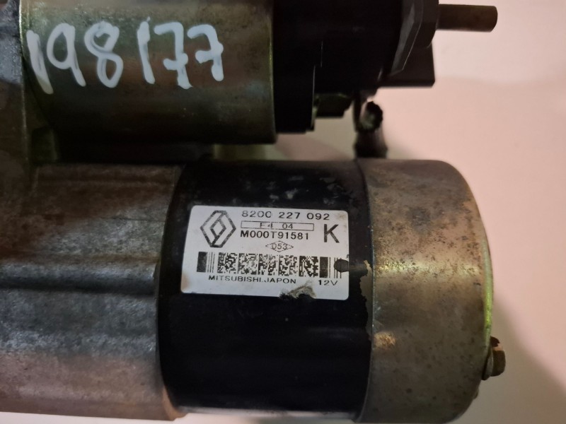 Recambio de motor arranque para renault kangoo i (f/kc0) k9k704 referencia OEM IAM M000T91581  