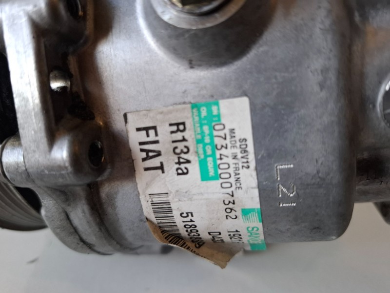 Recambio de compresor aire acondicionado para peugeot bipper 199a9000 referencia OEM IAM 51893889  