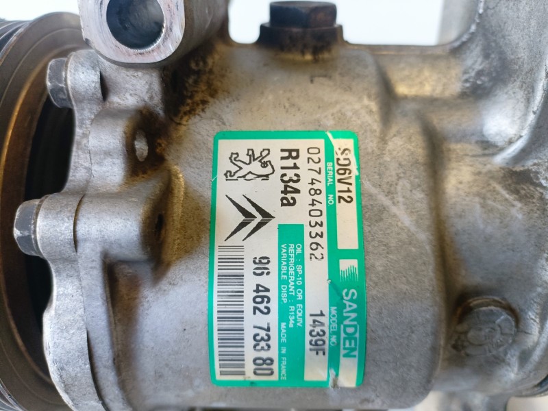 Recambio de compresor aire acondicionado para citroen c3 kfv referencia OEM IAM 9646273380  