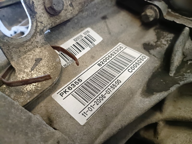 Recambio de caja cambios para renault espace iv (jk0) f9q820 referencia OEM IAM PK6355  