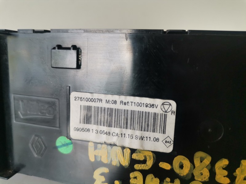 Recambio de mando climatizador para renault megane iii coupe k9k832 referencia OEM IAM 275100007R  