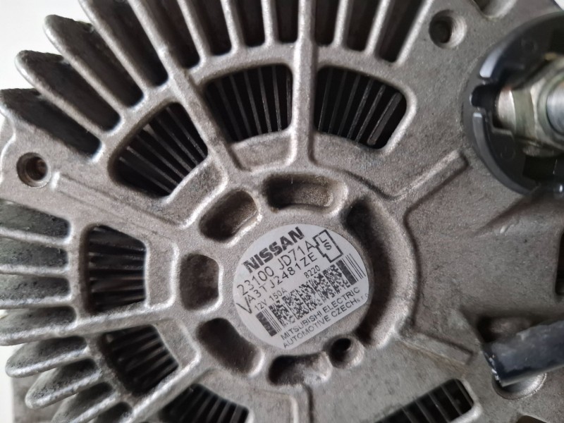 Recambio de alternador para nissan qashqai (j10) m9r832 referencia OEM IAM 23100JD71A  