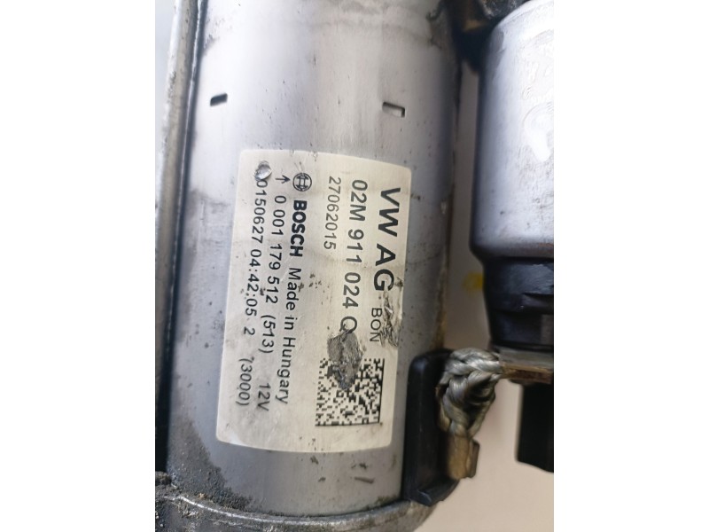 Recambio de motor arranque para seat ibiza (6p1) chzb referencia OEM IAM 02M911024Q/0001179512  