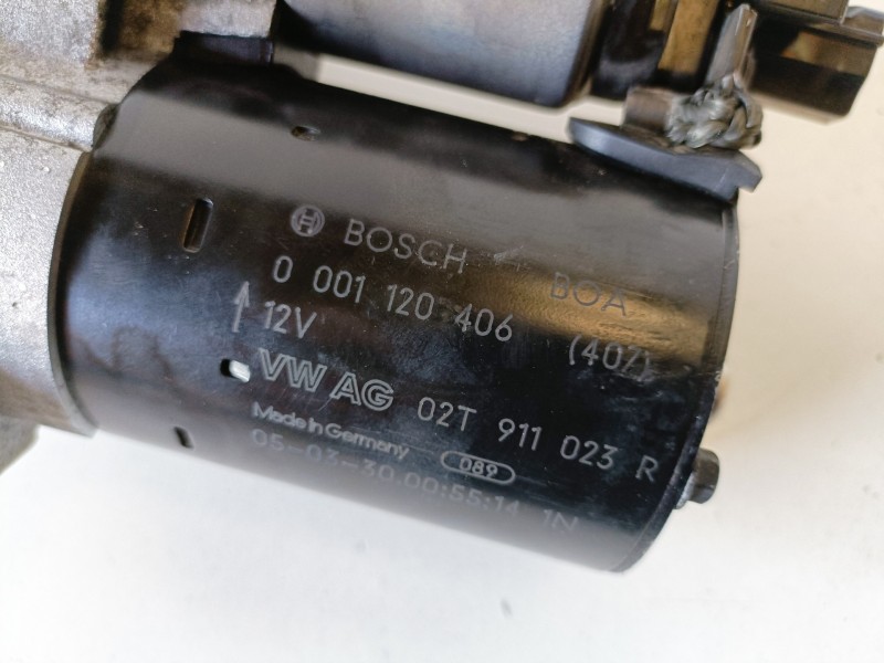 Recambio de motor arranque para volkswagen polo iv (9n1) bky referencia OEM IAM 0001120406  