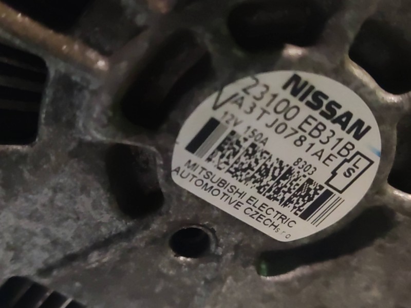 Recambio de alternador para nissan pathfinder (r51) yd25ddti referencia OEM IAM 23100EB31B/A3TJ0781AE  