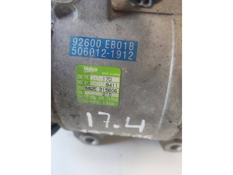 Recambio de compresor aire acondicionado para nissan pathfinder (r51) yd25ddti referencia OEM IAM 5062119411DKS  