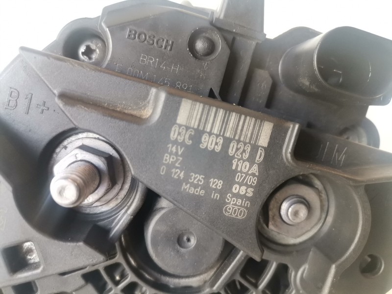 Recambio de alternador para seat ibiza berlina (6j5) bts referencia OEM IAM 03C903023D/0124325128  