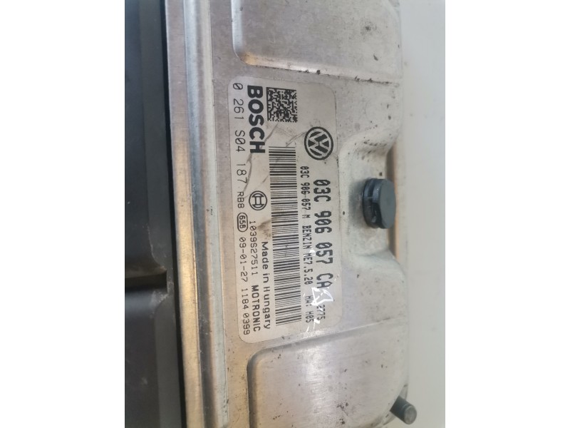 Recambio de centralita motor uce para seat ibiza berlina (6j5) bts referencia OEM IAM 03C906057CA/0261S04187  