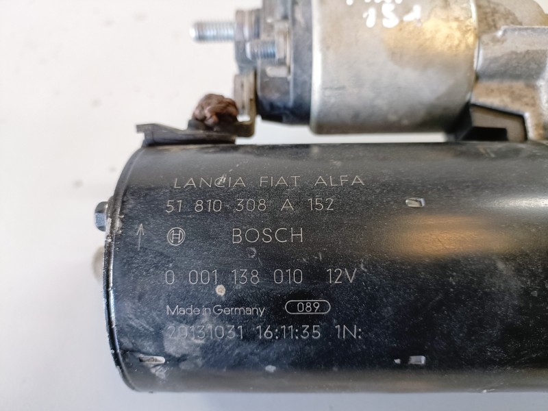 Recambio de motor arranque para fiat 500l (330) 199b5000 referencia OEM IAM 0001138010  