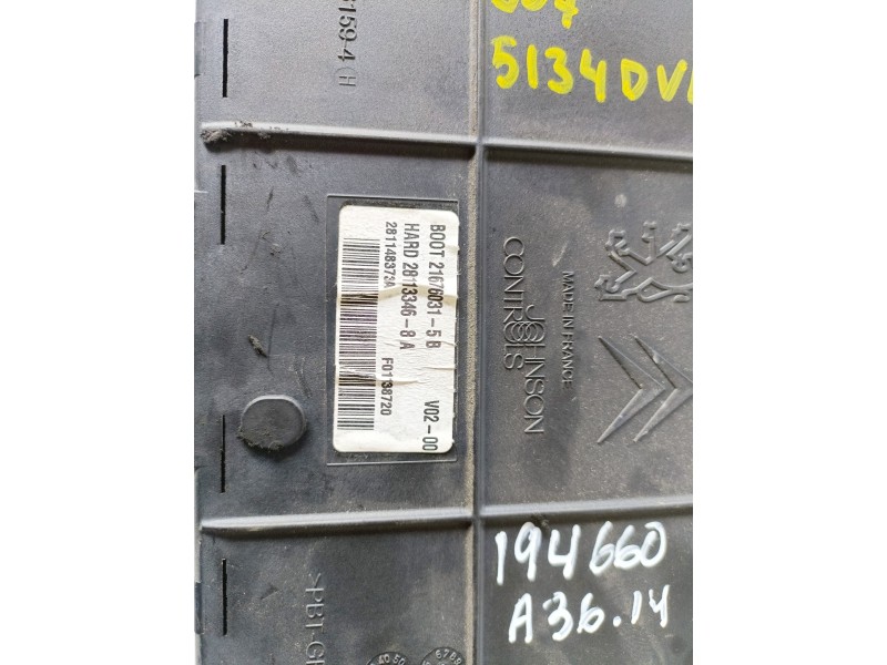 Recambio de caja reles / fusibles para peugeot 307 break/ sw (s2) 9hz referencia OEM IAM 9660105980  