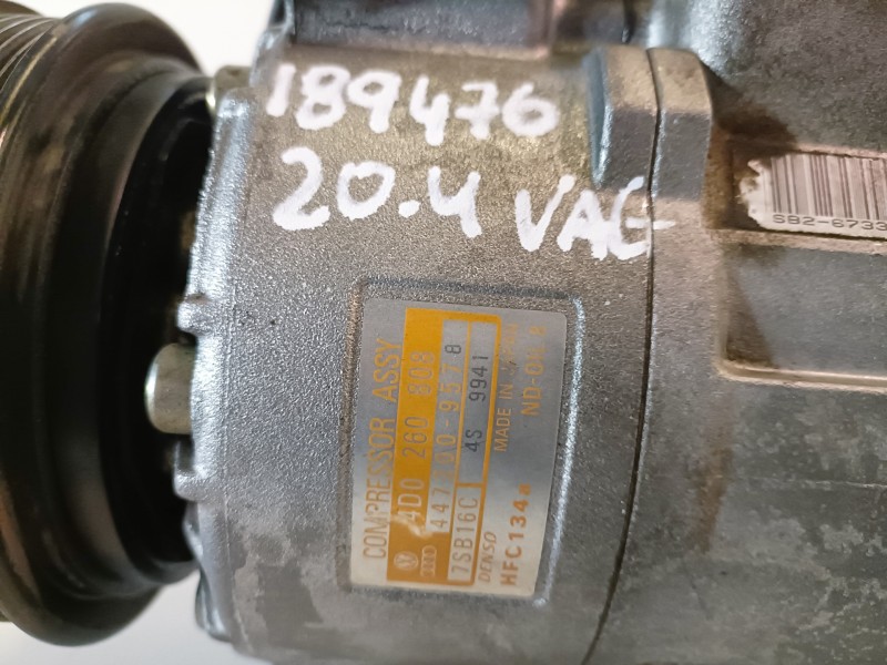 Recambio de compresor aire acondicionado para audi a6 berlina (4b2) ack referencia OEM IAM 4D0260808  