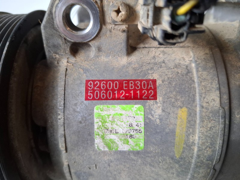 Recambio de compresor aire acondicionado para nissan pathfinder (r51) yd25ddti referencia OEM IAM 92600EB30A  