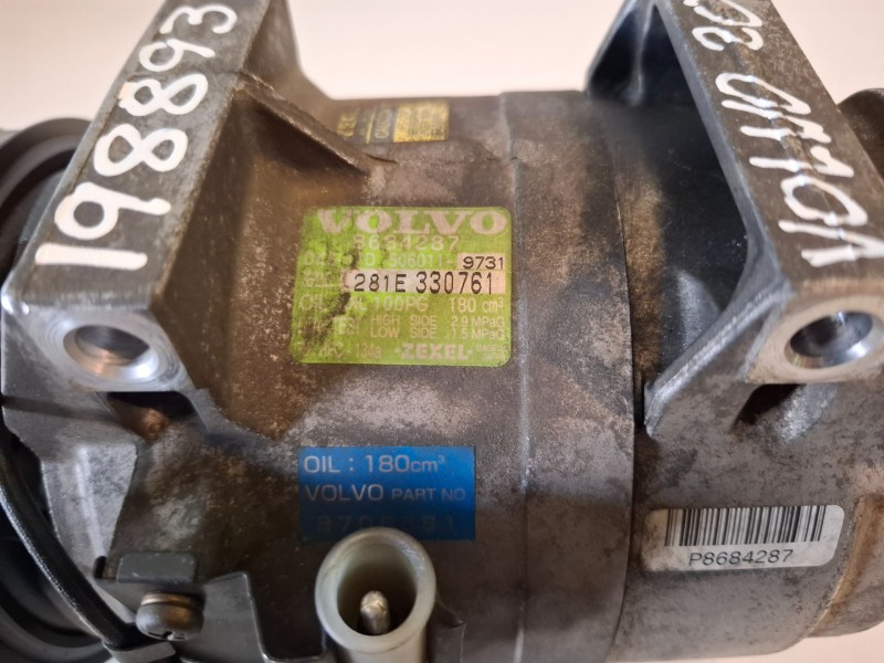 Recambio de compresor aire acondicionado para volvo s60 berlina d5244t referencia OEM IAM 8684287  