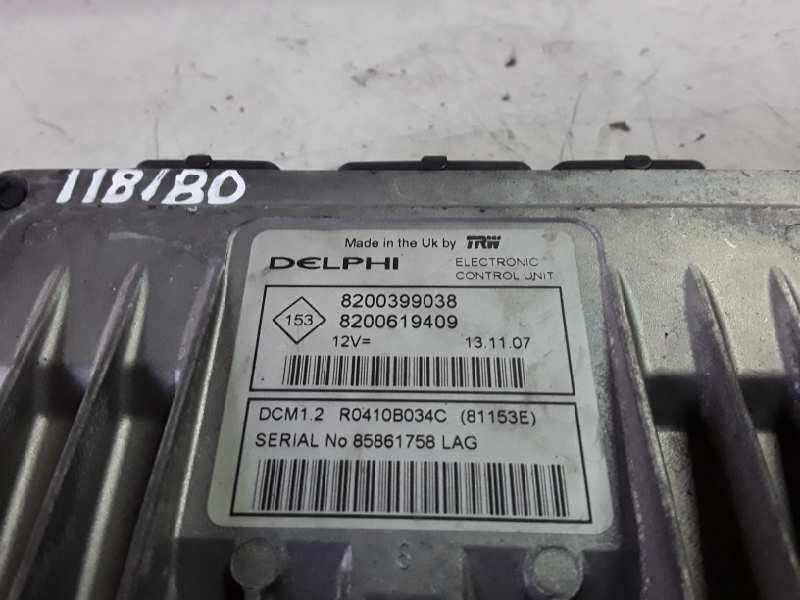 Recambio de centralita motor uce para renault clio iii k9k766 referencia OEM IAM 8200399038/8200619409  