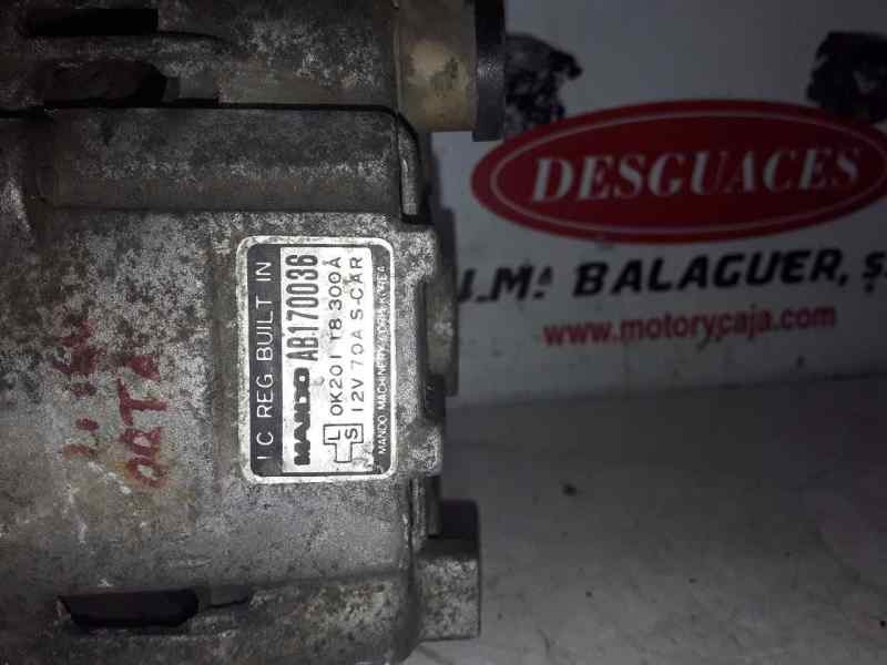 Recambio de alternador para kia rio (bc) referencia OEM IAM AB170036/OK20118300A  