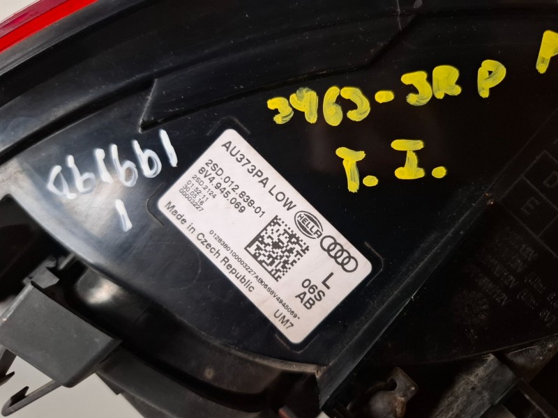 Recambio de piloto trasero izquierdo para audi a3 sportback (8vf) cxx referencia OEM IAM 2SD01283801  