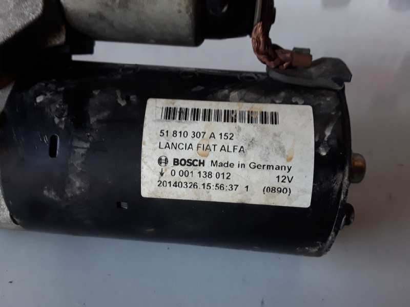 Recambio de motor arranque para fiat iii fiorino (225) 199b1000 referencia OEM IAM 51810307A152/0001138012  