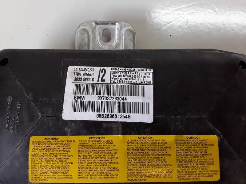 Recambio de airbag lateral delantero izquierdo para bmw serie x5 (e53) 306d2 referencia OEM IAM 30339883B/307037233044  