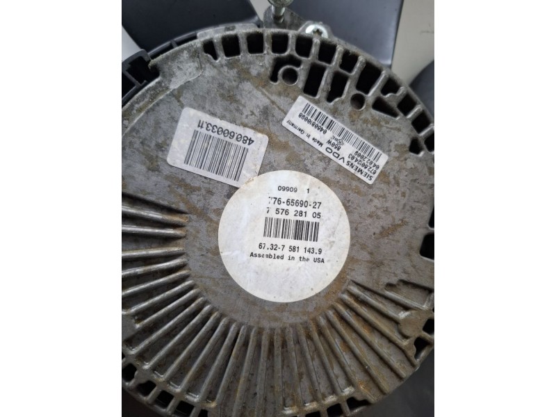 Recambio de electroventilador para bmw serie x6 (e71/72) s63b44a referencia OEM IAM 7766569027  