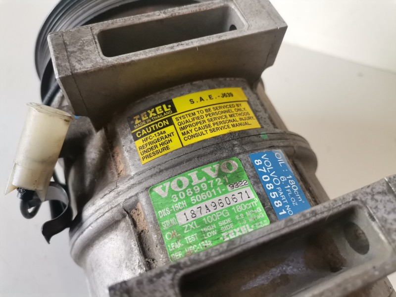 Recambio de compresor aire acondicionado para volvo v40 familiar b4164s2 referencia OEM IAM 30899721/5060119322  