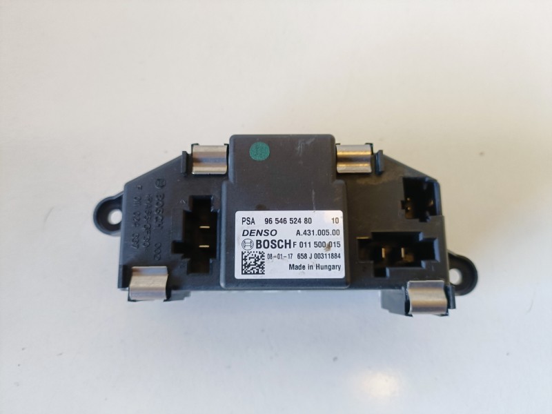 Recambio de resistencia calefaccion para citroen grand c4 picasso rfj referencia OEM IAM 9654652480  