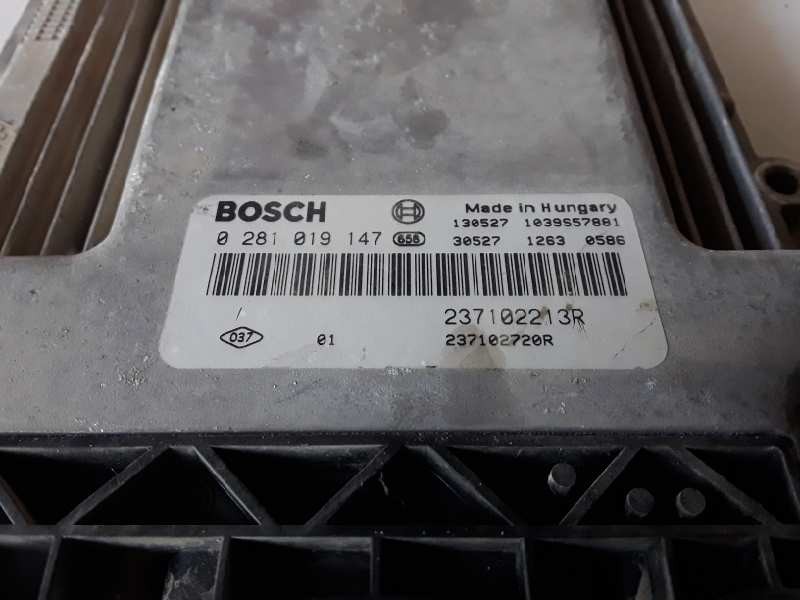 Recambio de centralita motor uce para dacia dokker k9k612 referencia OEM IAM 0281019147/237102213R/1039S57881  