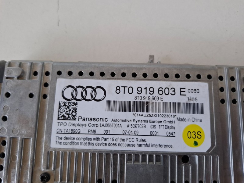 Recambio de pantalla multifuncion para audi a4 avant (8k5) caga referencia OEM IAM 8T0919603E  