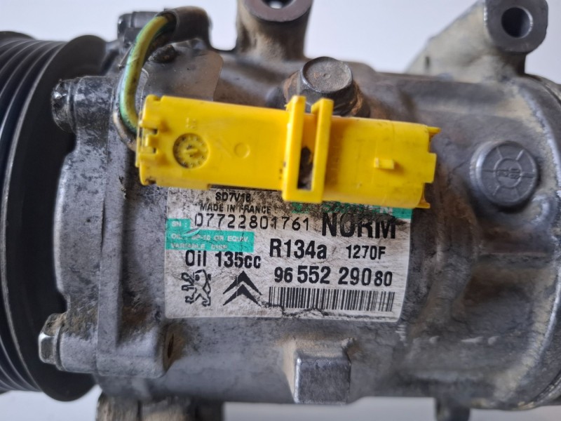 Recambio de compresor aire acondicionado para citroen jumpy rhk referencia OEM IAM 9655229080  