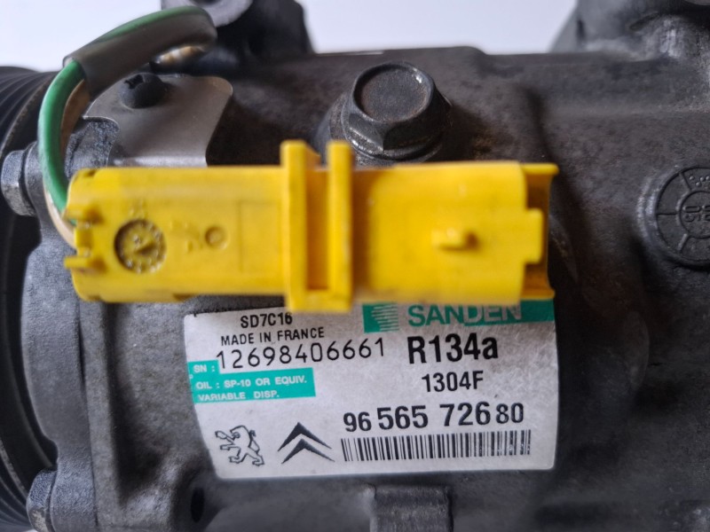 Recambio de compresor aire acondicionado para citroen c5 berlina 9hz referencia OEM IAM 9656572680  
