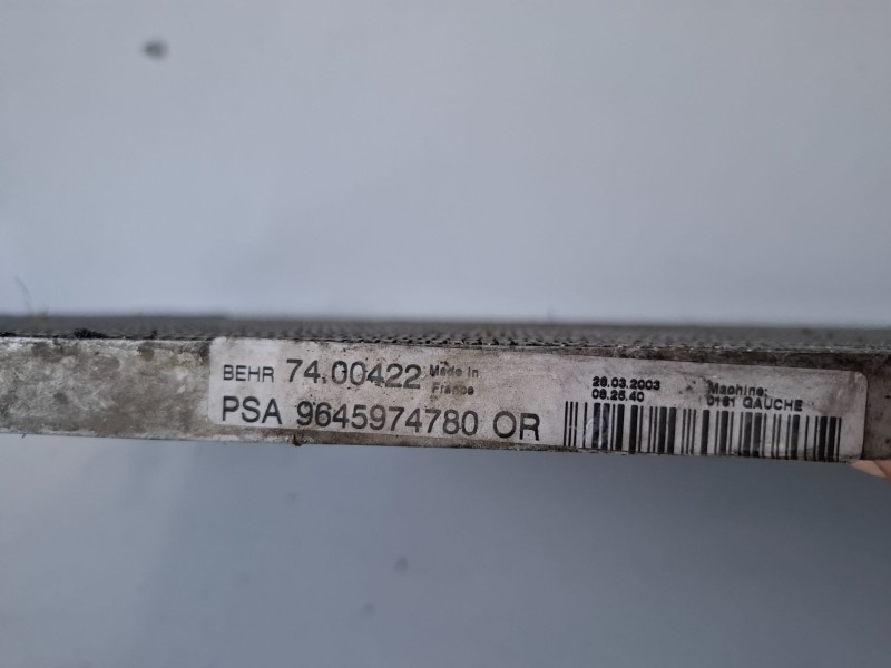 Recambio de radiador calefaccion / aire acondicionado para peugeot partner (s2) wjy referencia OEM IAM 9645974780  