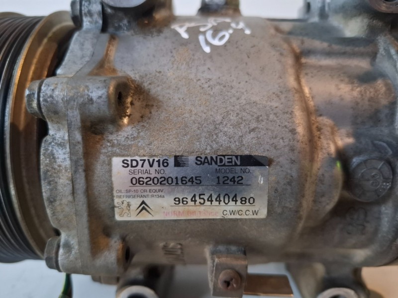 Recambio de compresor aire acondicionado para citroen xsara picasso 9hz referencia OEM IAM 9645440480  