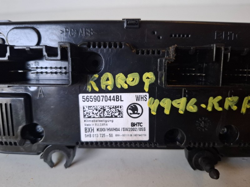 Recambio de mando climatizador para skoda karoq (nu) dgt referencia OEM IAM 565907044BL  
