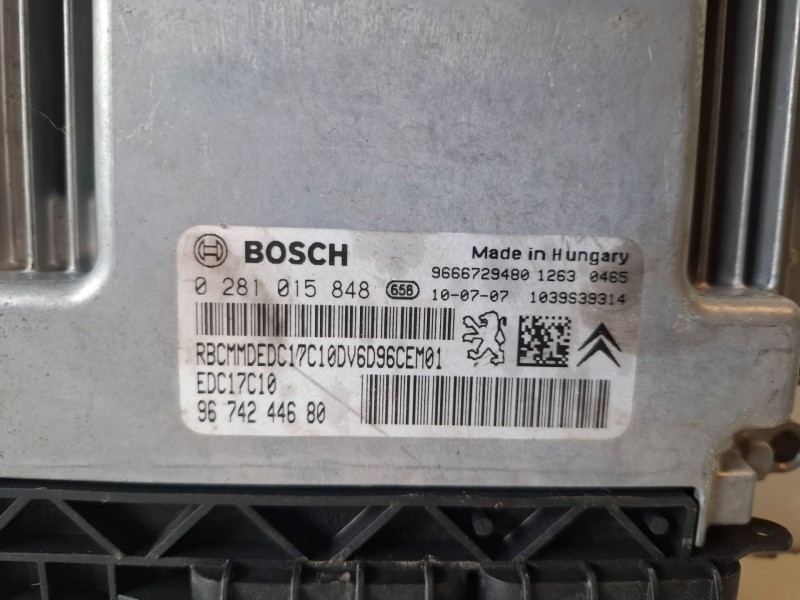 Recambio de centralita motor uce para peugeot 207 9hp / 9h06 referencia OEM IAM 0281015848  