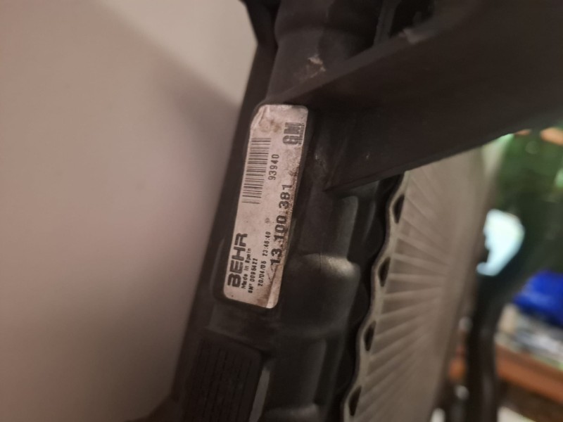 Recambio de radiador agua para opel combo (corsa c) z13dt referencia OEM IAM 13100381  