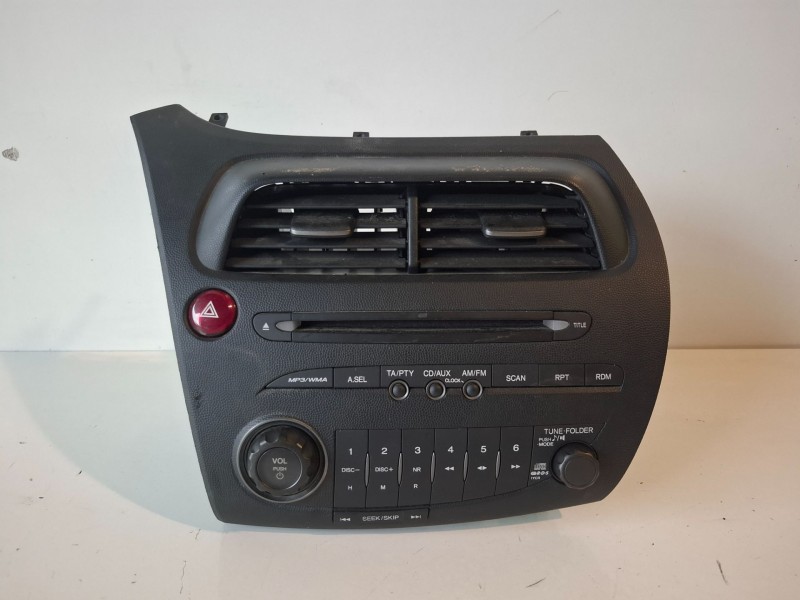 Recambio de sistema audio / radio cd para honda civic 5 puertas (fk) n22a2 referencia OEM IAM 4L0945093  