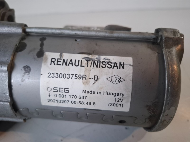 Recambio de motor arranque para renault express k9k872 referencia OEM IAM 233003759RB  
