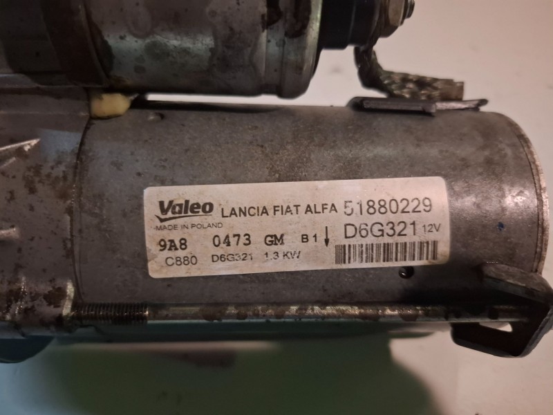 Recambio de motor arranque para fiat ii doblò (263) cargo 330a1000 referencia OEM IAM D6G321  
