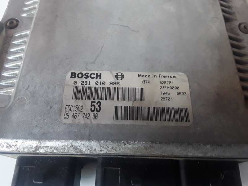Recambio de centralita motor uce para citroen xsara picasso rhy referencia OEM IAM 0281010996/9646774280/EDC15C2  