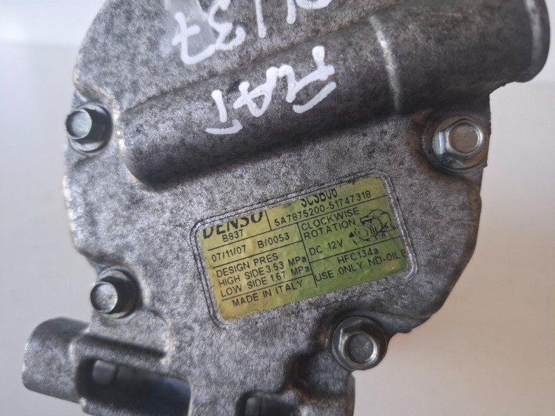 Recambio de compresor aire acondicionado para fiat ii panda (169) 188a4000 referencia OEM IAM 5A7875200  