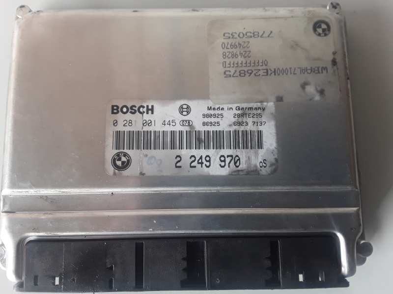 Recambio de centralita motor uce para bmw serie 3 berlina (e46) 204d1 referencia OEM IAM 0281001445/2249970  