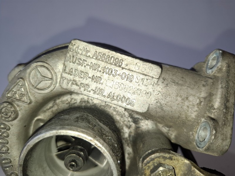 Recambio de turbocompresor para mercedes-benz clase a (bm 168) 668940 referencia OEM IAM A668096  